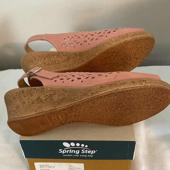 Spring Step Sandal Pink Size 8-1/2 New in the Box - Picture 7 of 11